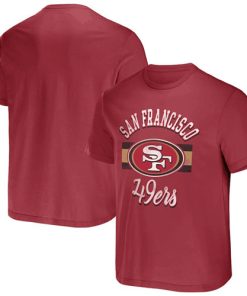 Men's San Francisco 49ers Scarlet X Darius Rucker Collection Stripe T-Shirt