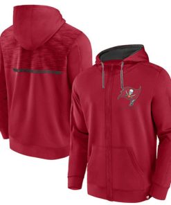 Men's Tampa Bay Buccaneers Red Defender Evo Full-Zip Hoodie