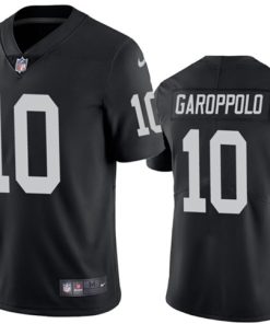Youth Las Vegas Raiders #10 Jimmy Garoppolo Black Vapor Untouchable Limited Stitched Football Jersey