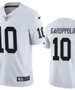 Youth Las Vegas Raiders #10 Jimmy Garoppolo White Vapor Untouchable Limited Stitched Football Jersey
