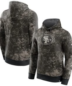 Men's San Francisco 49ers Black Gray Blackout Tonal Pullover Hoodie