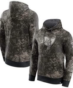 Men's Tampa Bay Buccaneers Black Gray Blackout Tonal Pullover Hoodie