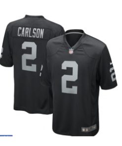Raiders 2 Carlson Black 2023 F.U.S.E. Vapor Limited Men Jersey