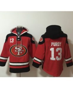 49ers 13 Brock Purdy Red Hoodie Sweatshirt