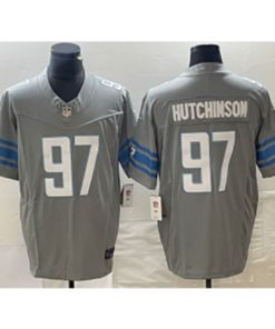 Lions 97 Aidan Hutchinson Grey 2023 F.U.S.E Vapor Limited Men Jersey