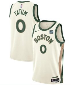 Men's Boston Celtics #0 Jayson Tatum White 2023-24 City Edition Stitched Basketball Jersey