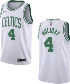 Men's Boston Celtics #4 Jrue Holiday White 2023 Association Edition Stitched Basketball Jersey