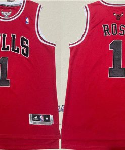 Men's Chicago Bulls #1 Derrick Rose Red Stitched Basketball Jersey