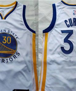 Men's Golden State Warriors #30 Stephen Curry White Stitched Basketball Jersey