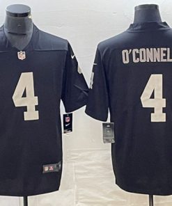 Men's Las Vegas Raiders #4 Aidan O'Connell Black Vapor Untouchable Football Stitched Jersey