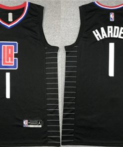 Men's Los Angeles Clippers #1 James Harden Stitched Jersey