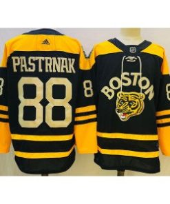 NHL Bruins 88 David Pastrnak Black 2022-23 Retro Men Jersey