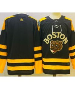 NHL Bruins Blank Black 2022-23 Retro Men Jersey