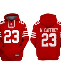 Nike San Francisco 49ers 23 Christian McCaffrey Black Hoodie