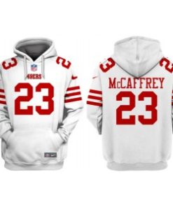 San Francisco 49ers 23 Christian McCaffrey Red Hoodie