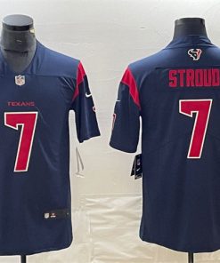 Men's Houston Texans #7 C.J. Stroud Navy Color Rush Vapor Untouchable Football Stitched Jersey