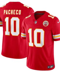 Men's Kansas City Chiefs #10 Isiah Pacheco Red 2023 F.U.S.E. Vapor Untouchable Limited Football Stitched Jersey