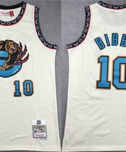 Men's Memphis Grizzlies #10 Mike Bibby Turquoise White Stitched Jersey