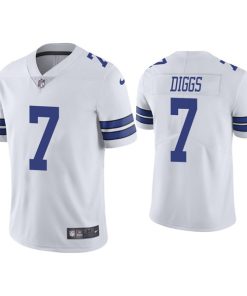 Youth Dallas Cowboys #7 Trevon Diggs White Vapor Untouchable Limited Stitched Jersey