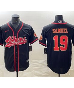 49ers 19 Deebo Samuel Black Red Vapor Baseball Limited Men Jersey