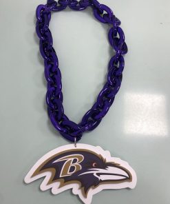 Baltimore Ravens Throwback Purple Big Jumbo Fan Chain Necklace