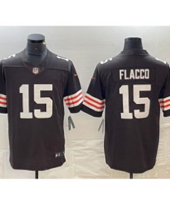 Browns 15 Flacco Brown Vapor Untouchable Limited Men Jersey