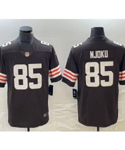 Browns 85 NJOKU Brown Vapor Untouchable Limited Men Jersey
