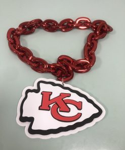 Kansas City Chiefs Throwback Red Big Jumbo Fan Chain Necklace