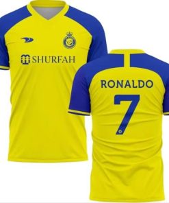 Men's Al Nassr #7 Ronaldo Yellow Football Jersey