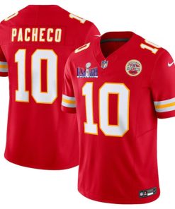Men's Kansas City Chiefs #10 Isiah Pacheco Red F.U.S.E. Super Bowl LVIII Patch Vapor Untouchable Limited Football Stitched Jersey