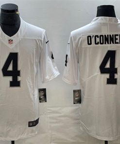 Men's Las Vegas Raiders #4 Aidan O'Connell White Vapor Untouchable Football Stitched Jersey