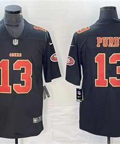 Men's San Francisco 49ers #13 Brock Purdy Black Vapor Untouchable Limited Stitched Football Jersey