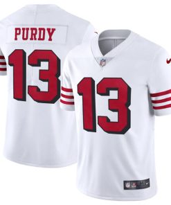 Men's San Francisco 49ers #13 Brock Purdy New White Vapor Untouchable Limited Stitched Jersey