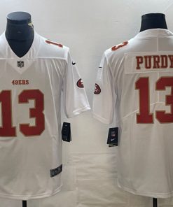 Men's San Francisco 49ers #13 Brock Purdy White Vapor Untouchable Limited Football Stitched Jersey