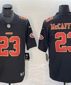 Men's San Francisco 49ers #23 Christian McCaffrey Black Vapor Untouchable Limited Stitched Football Jersey