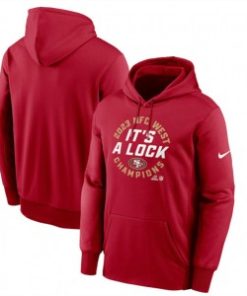 NFL 49ers Red 2023 NFC West Division Champions Pullover Hoodie
