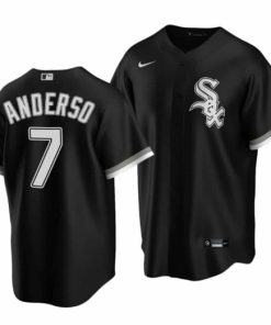 Youth Chicago White Sox #7 Tim Anderson Black Cool Base Stitched Jersey