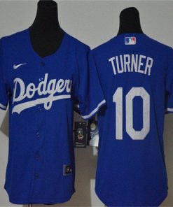 Youth Los Angeles Dodgers #10 Justin Turner Blue Stitched Jersey