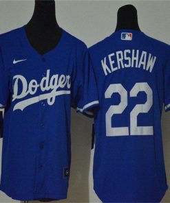 Youth Los Angeles Dodgers #22 Clayton Kershaw Blue Stitched Jersey