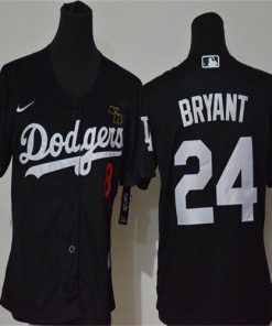 Youth Los Angeles Dodgers #24 Kobe Bryant Black KB Patch Stitched Jersey