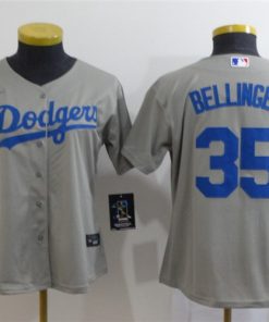 Youth Los Angeles Dodgers #35 Cody Bellinger Gray Stitched Jersey