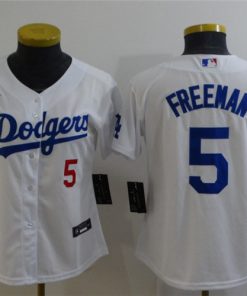 Youth Los Angeles Dodgers #5 Freddie Freeman White Jersey