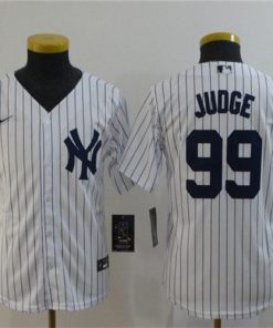 Youth New York Yankees #99 Aaron Judge White Cool Base Stitched Jersey