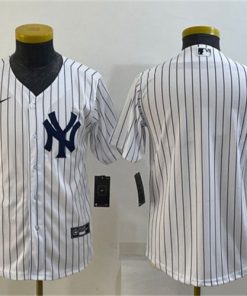 Youth New York Yankees Blank White Stitched Baseball Jersey