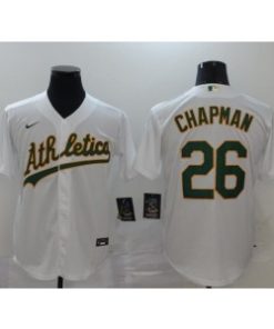 Athletics 26 Matt Chapman White Cool Base Men Jersey