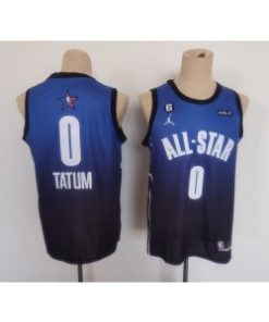 Celtics 0 Jayson Tatum Blue 2023 All Star Men Jersey