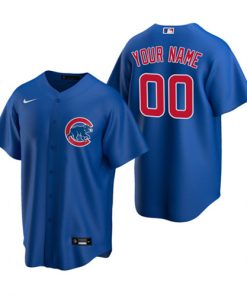 Chicago Cubs Active Player Custom Royal Cool Base Stitched Baseball Jersey
