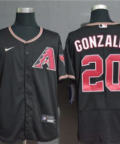 Diamondbacks 20 Luis Gonzalez Black Jersey