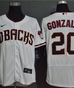 Diamondbacks 20 Luis Gonzalez White Jersey