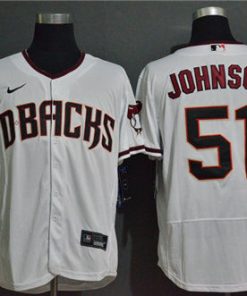 Diamondbacks 51 Randy Johnson White Jersey